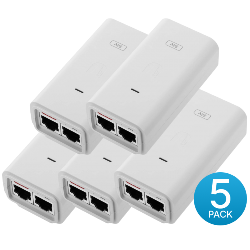 UBIQUITI PoE-инжектор PoE Injector 24VDC 12W Gbit (5-pack) (Убикьюти)