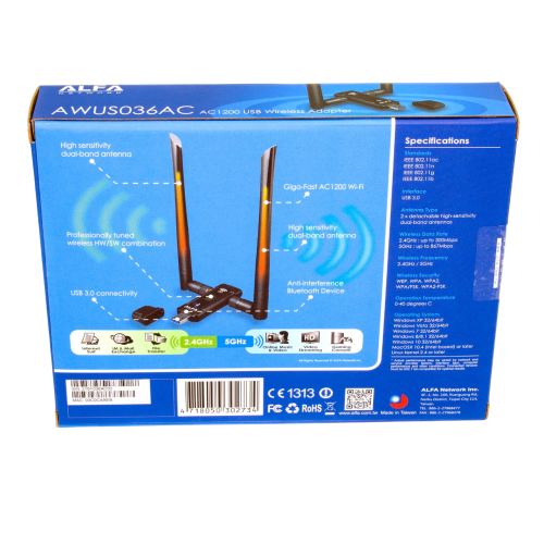 UBIQUITI Wi-Fi адаптер Alfa AWUS 036ACM (Убикьюти)