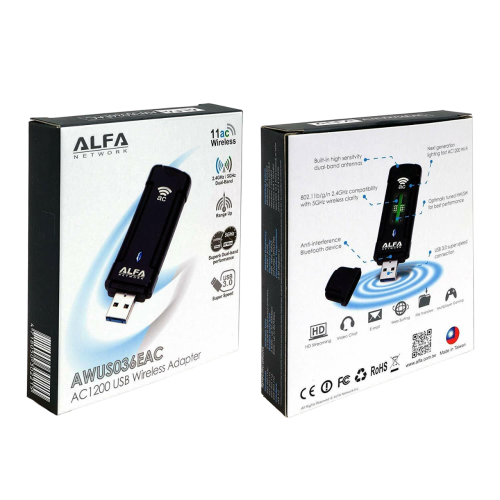 UBIQUITI Wi-Fi адаптер Alfa AWUS 036ACH-C (Убикьюти)